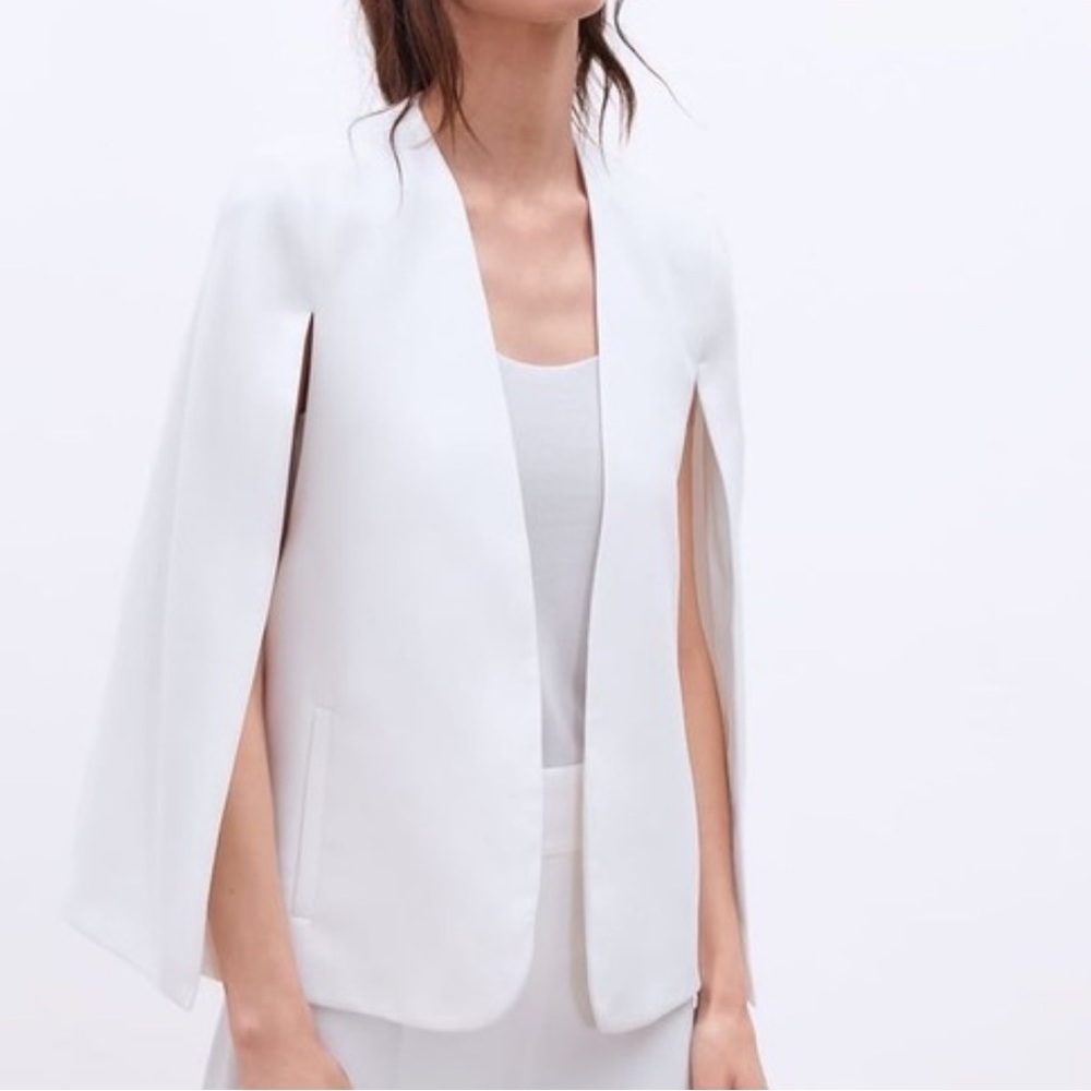 Zara Cape Slit Blazer